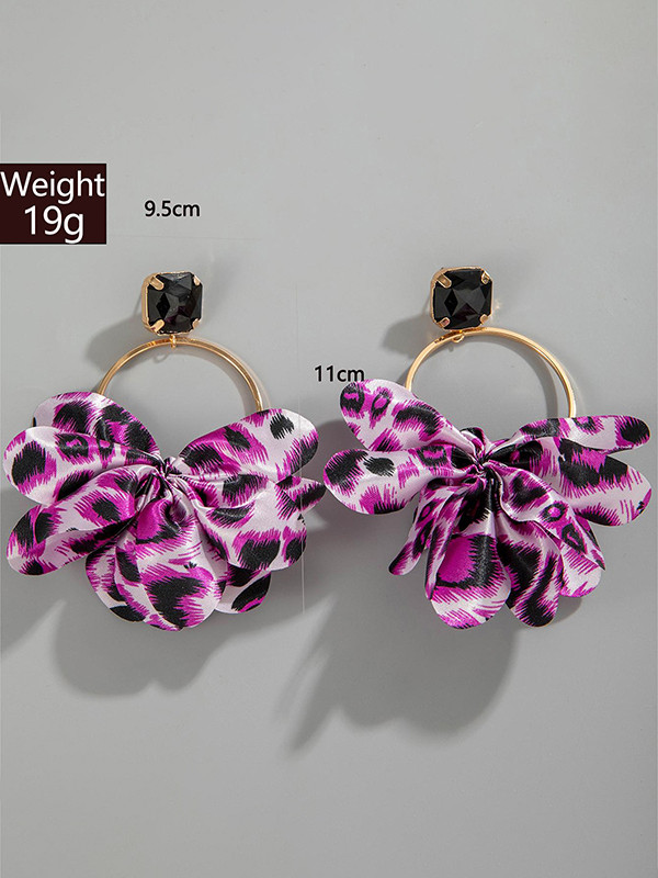 Hollow Leopard Split-Joint Earrings Accessories