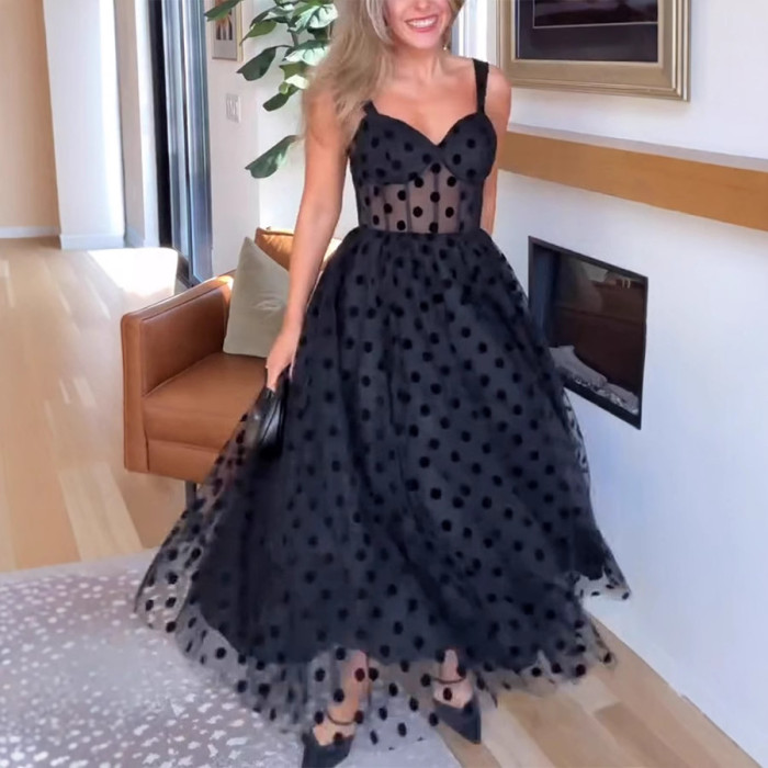 Women Spring Summer Dress Skirt Solid Color Sheath V Neck Sleeveless Casual Sexy Fashion Comfortable Regular Standard Elegant