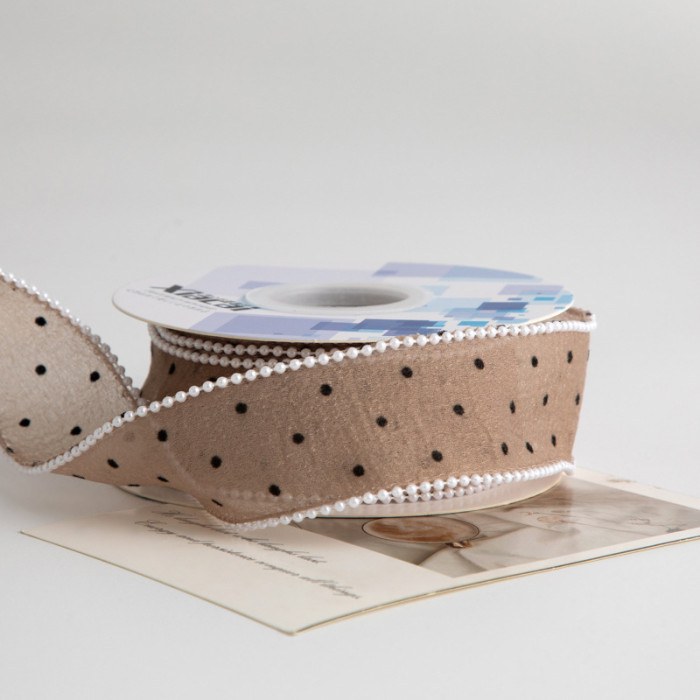 Polka Dot Practical Webbing Diy Bow Hair Accessory Grab Clip Accessory Accessory Clothing Shoe Flower Decorative Strap
