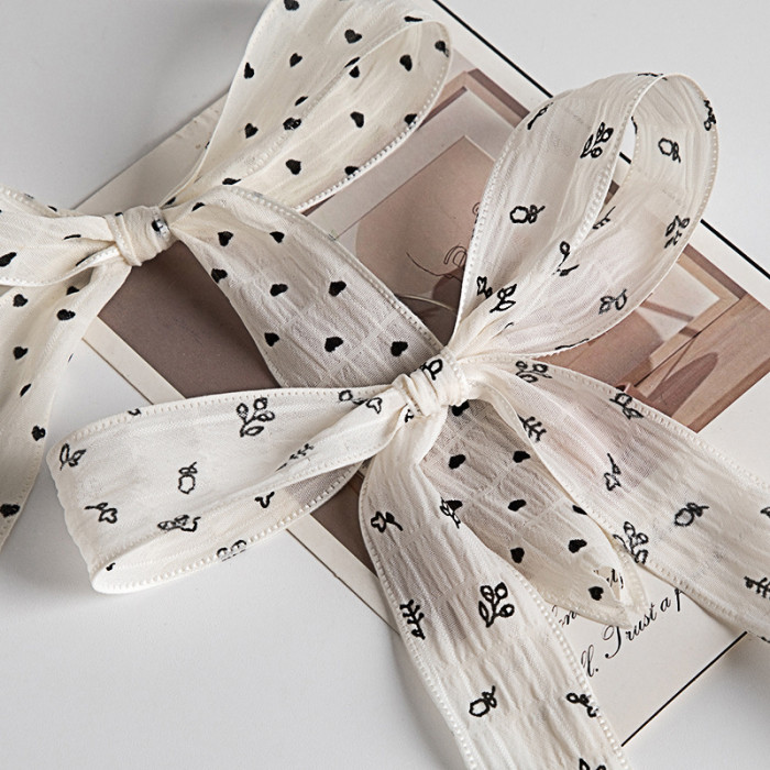 10Y Popular Versatile Small Floral Series Ribbon Handmade Hair Clips Gift Packaging Bows DIY Materials and Accessories