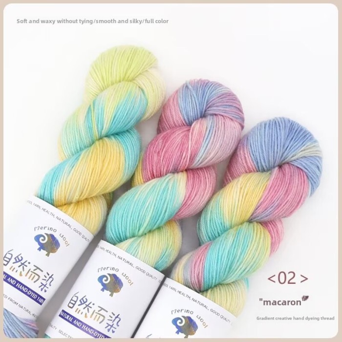 Hand Dyed Thick Hand Woven Yarn Versatile and Practical New DIY Skin Friendly Comfortable Yarn Ball Knitting Scarf Jacket