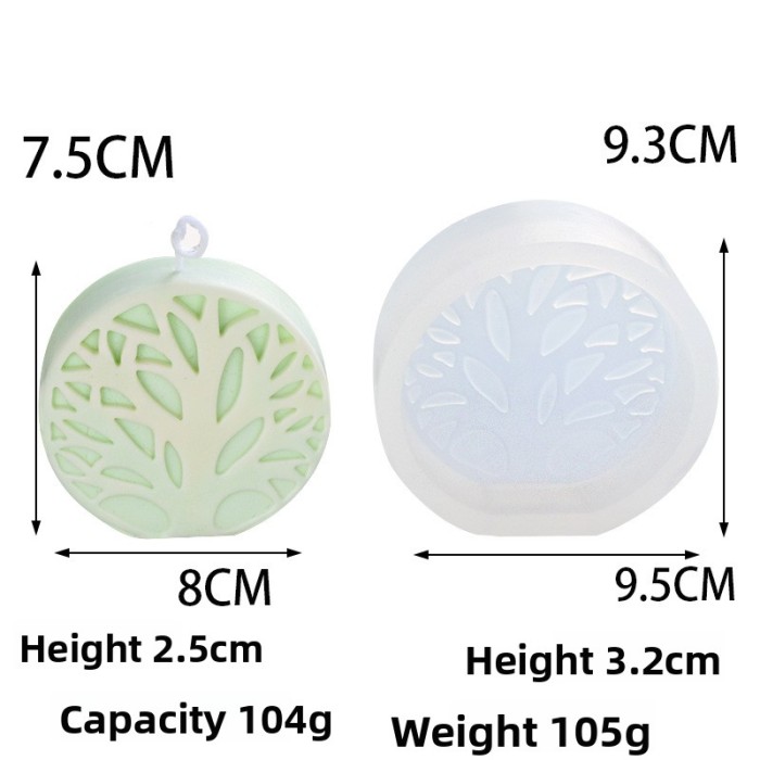 Hot Selling Popular New Minimalist Life Tree Practical Candle Silicone Mold DIY Cake Decoration Mold Creative Handcrafted