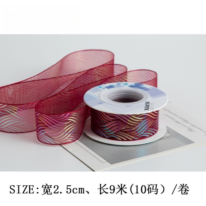 A New Packaging Material for Bundling Flowers Flower Ribbons Gift Packaging DIY Handicrafts and Baked Goods with Ribbon Straps