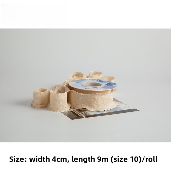 New DIY Bow Hair Accessories Pet Supplies Souvenirs Cakes Flowers and Ribbons with Micro-elastic Pleated and Versatile Ribbons