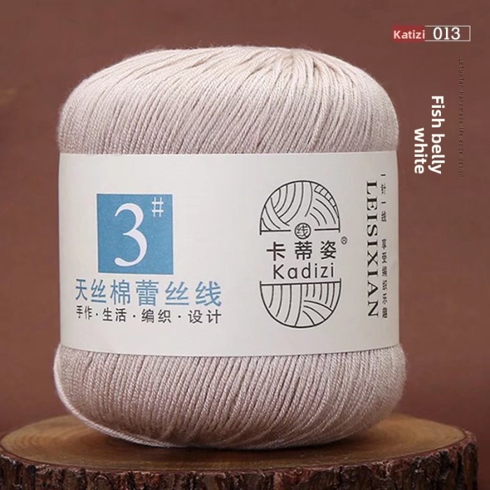 Tencel Cotton Lace Solid Color Versatile Practical New Item Group Summer Crochet Shawl Handmade DIY Woven Bag Material