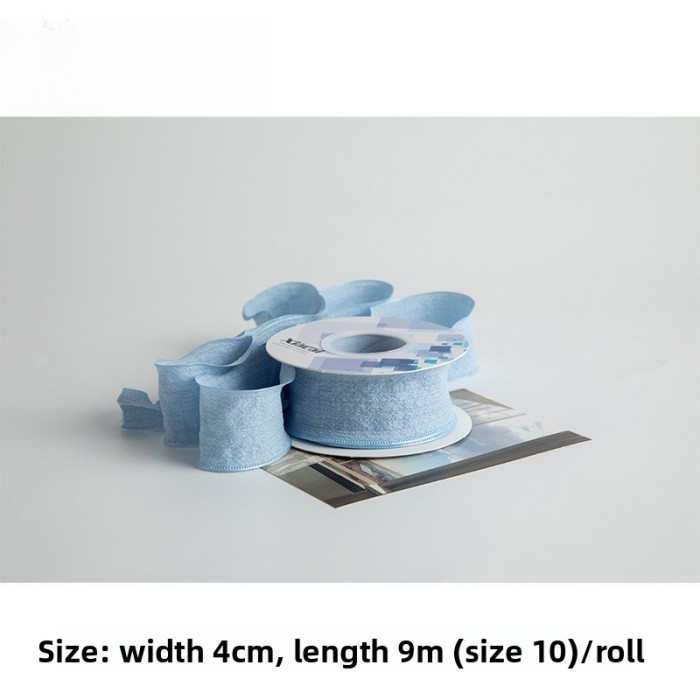 New DIY Bow Hair Accessories Pet Supplies Souvenirs Cakes Flowers and Ribbons with Micro-elastic Pleated and Versatile Ribbons