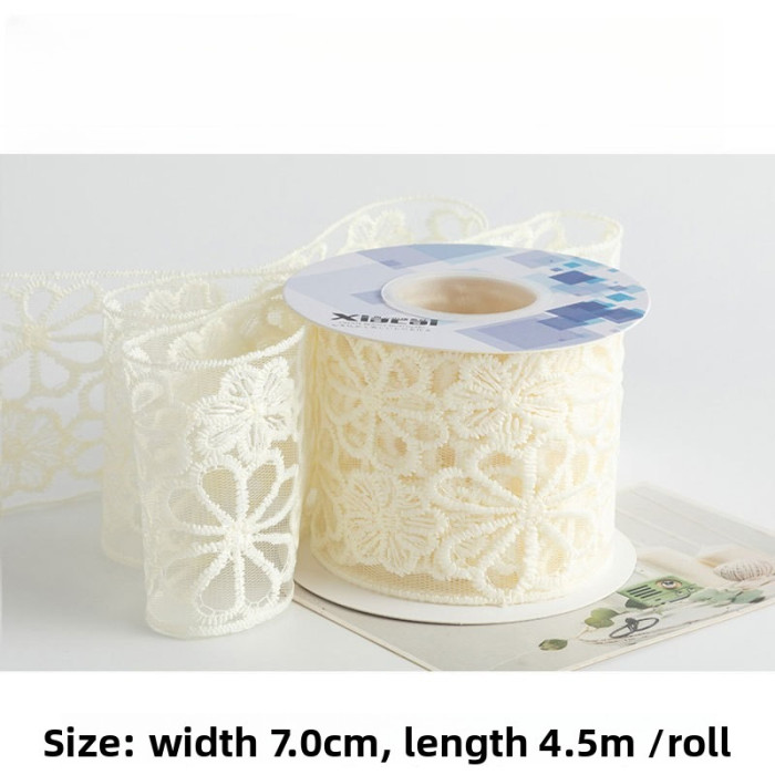 Flower Versatile Flower Webbing Practical DIY Bow Hair Clip Material Fresh Flower Gift Packaging Hollowed-out Binding Strap