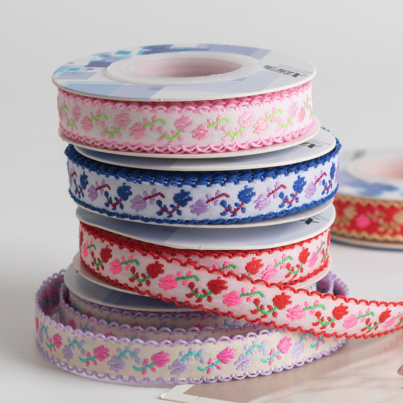 Popular 1.2cm Jacquard Webbing New Style Bandages Diy Hair Accessories Hot-selling Clothing Accessories Gift Bags Ribbons