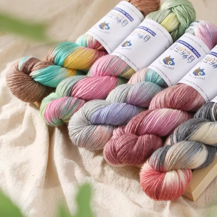 Hand Dyed Thick Hand Woven Yarn Versatile and Practical New DIY Skin Friendly Comfortable Yarn Ball Knitting Scarf Jacket