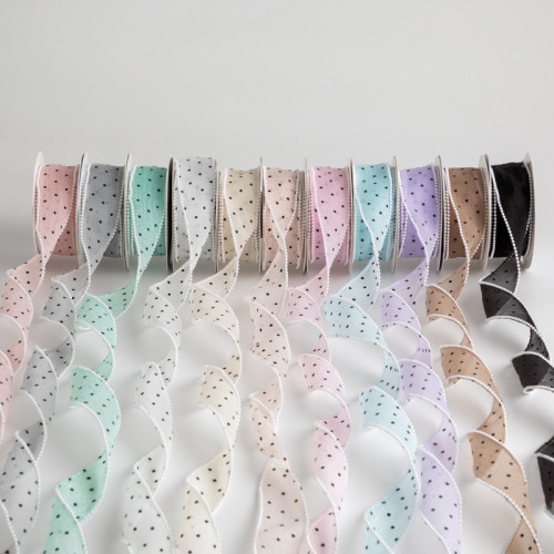 Polka Dot Practical Webbing Diy Bow Hair Accessory Grab Clip Accessory Accessory Clothing Shoe Flower Decorative Strap