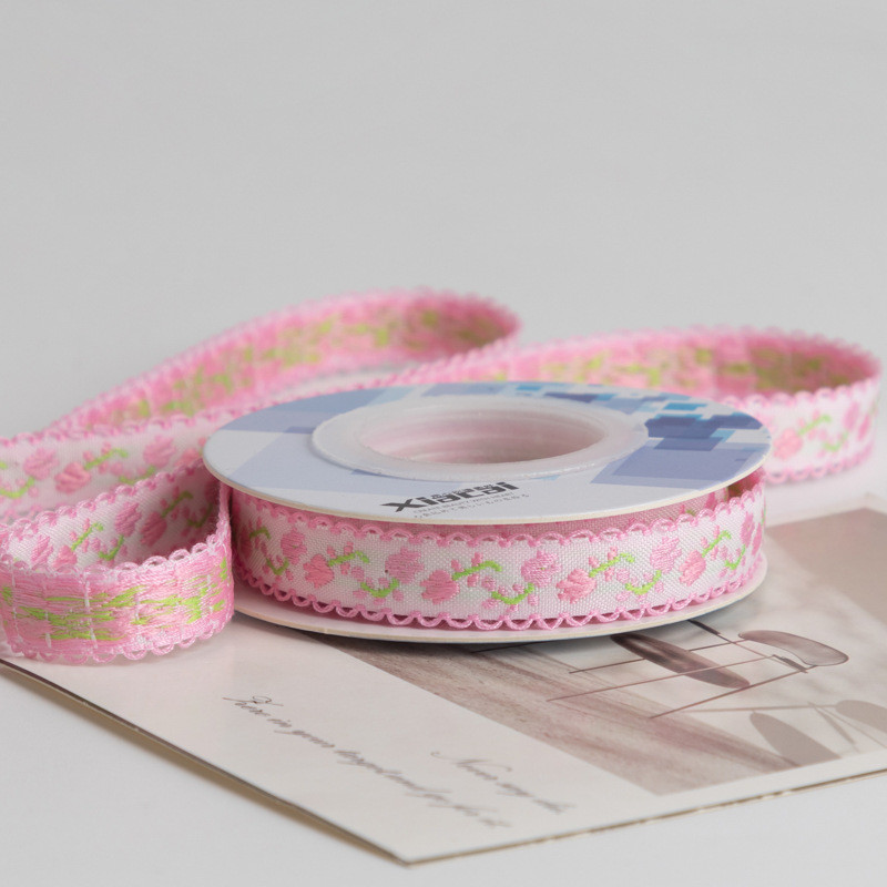 Popular 1.2cm Jacquard Webbing New Style Bandages Diy Hair Accessories Hot-selling Clothing Accessories Gift Bags Ribbons