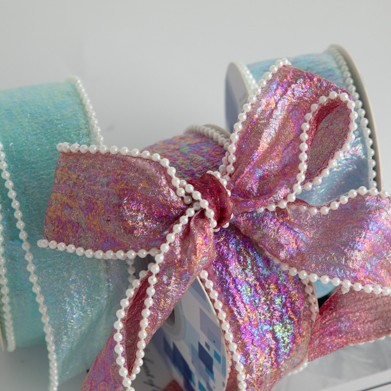 Fishtail Gauze Fresh Flowers Best-selling Gifts New Ribbon Bow Decoration Ribbon Clothing Accessories Curtains Ribbon Rolls
