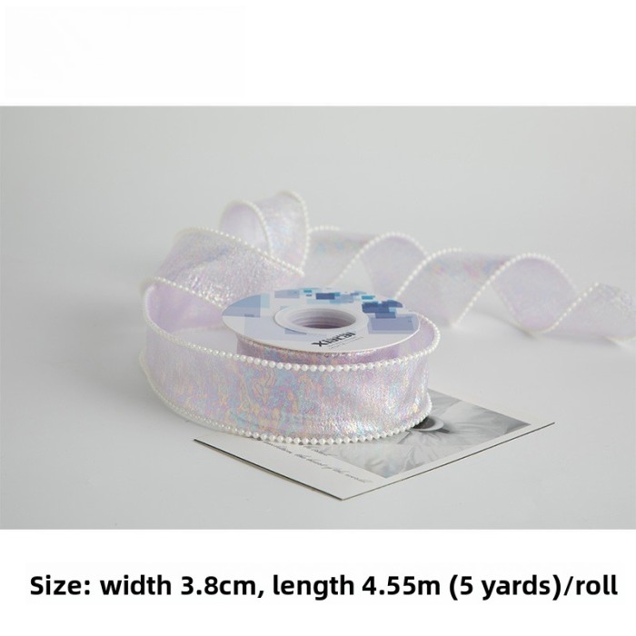 Fishtail Gauze Fresh Flowers Best-selling Gifts New Ribbon Bow Decoration Ribbon Clothing Accessories Curtains Ribbon Rolls