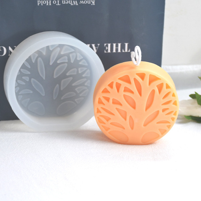 Hot Selling Popular New Minimalist Life Tree Practical Candle Silicone Mold DIY Cake Decoration Mold Creative Handcrafted