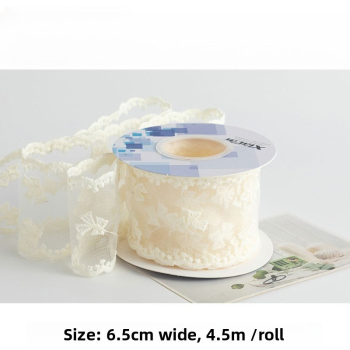 Flower Versatile Flower Webbing Practical DIY Bow Hair Clip Material Fresh Flower Gift Packaging Hollowed-out Binding Strap
