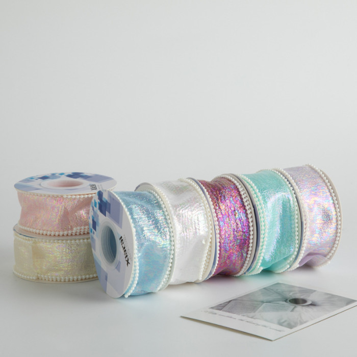 Fishtail Gauze Fresh Flowers Best-selling Gifts New Ribbon Bow Decoration Ribbon Clothing Accessories Curtains Ribbon Rolls