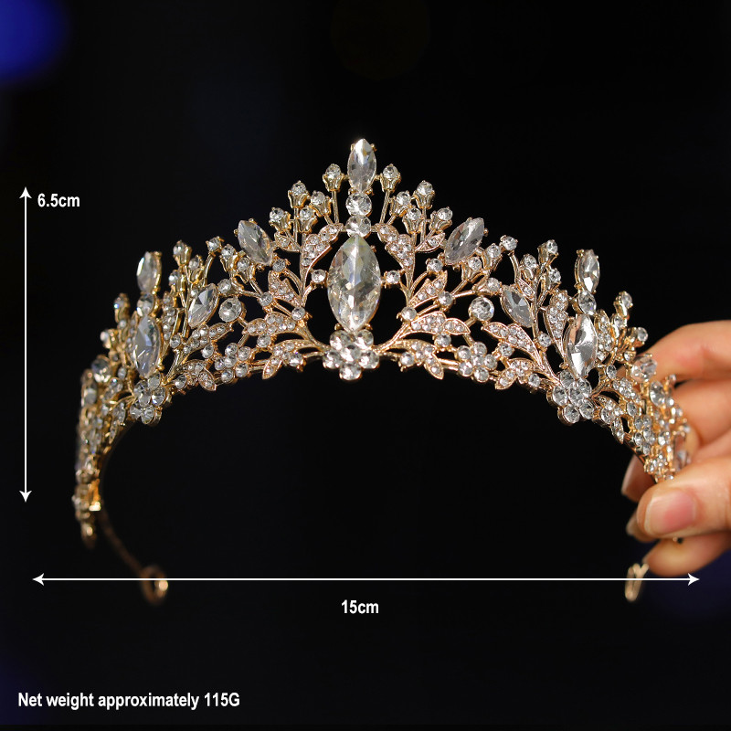 Bridal Headwear Blue-Colour Women's Fashion Party Crown Birthday Tiaras