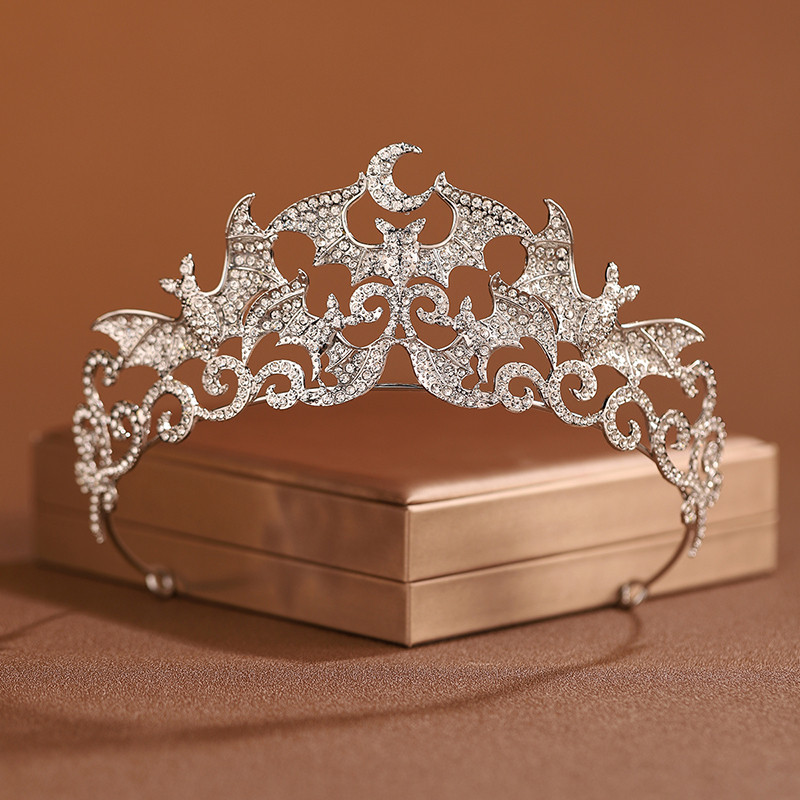 A bat shaped crown, suitable for women's Halloween event dress up accessories