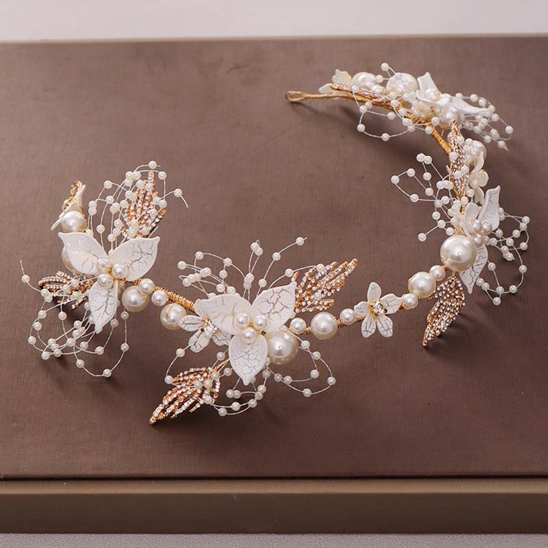 Full Circle Hairbands Artificial Bridesmaid Pearl Hair Hoop Fashion Wedding Hair Accessories Exquisite Bridal Hair Jewelry Gifts