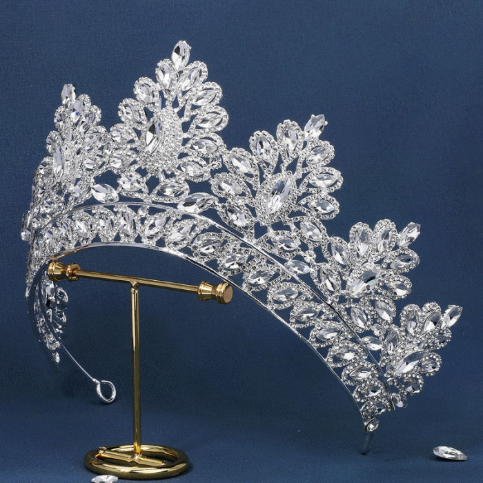Wedding Crown Hair Ornament Bridal Headwear Baroque Rhinestone Princess Tiaras Birthday Queen Party Diadem