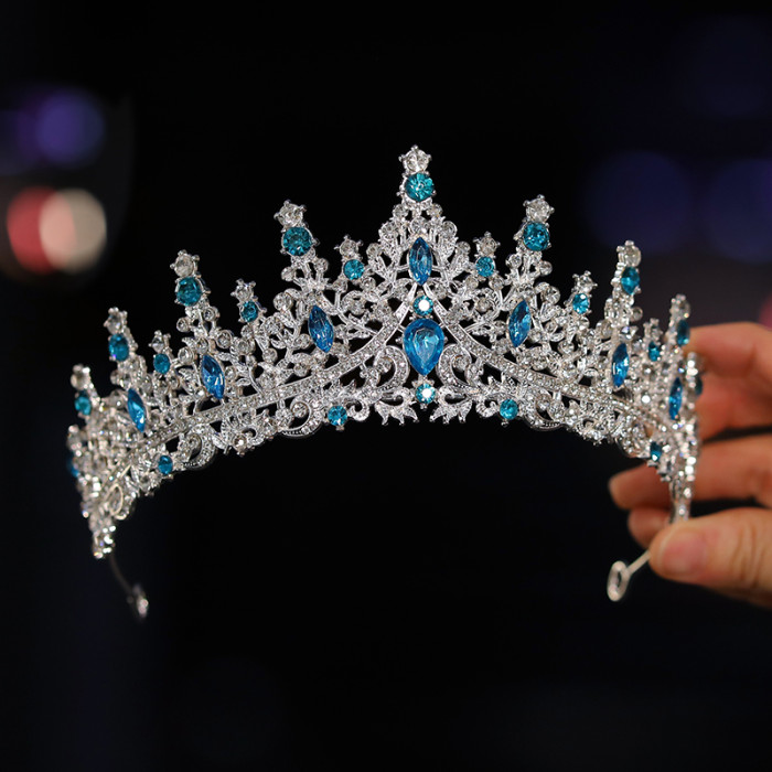 Bridal Headwear - A Golden Lady Fashion Wedding Crown, Rhinestone Classic Princess Tiaras