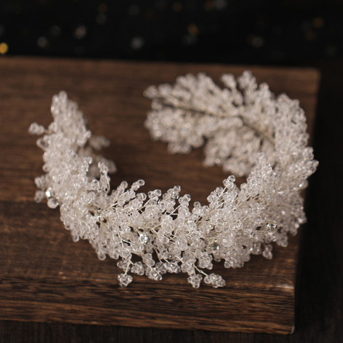 Itacazzo Silver-colour Bridal Headwear Women's Fashion Wedding Classic  Hair Band