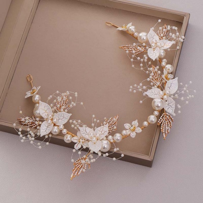 Full Circle Hairbands Artificial Bridesmaid Pearl Hair Hoop Fashion Wedding Hair Accessories Exquisite Bridal Hair Jewelry Gifts