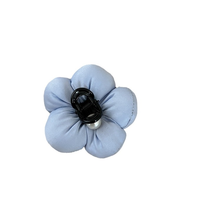 Elegant 3D Floral Hair Clip with Faux - Small Half-Up Shark Clip for Women, Secure Hold for Half-Up Styles, Black Flower Bud Hair Accessory for Casual & Formal Events, Hair Accessories for, Formal Event Hairpiece, Sophisticated Design, Durable Hairpiece