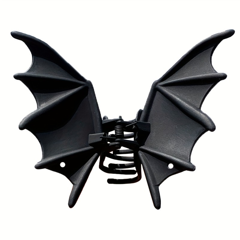 Large Metal Batwing Hair Clip for Women - Gothic Punk Style with Multiple Hooks, Secure Hold, Durable Black Hair Accessory for Halloween & Christmas Parties, Dark Creature Design, Cute Hair Accessories for Women, Fancy Hair Clips, Hair Accessories Elegant, Long Hair Accessories