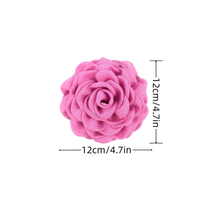 6pcs Large Rose Hair Claw Clips Set, Vintage Floral Design, Perfect for Casual Attire, Party, Beach Vacation, And Travel Styling