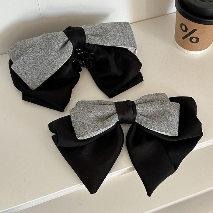 🎀French Vintage Velvet Bow Hair Clip 💕 Elegant High-End Hair Accessory for Autumn & Winter