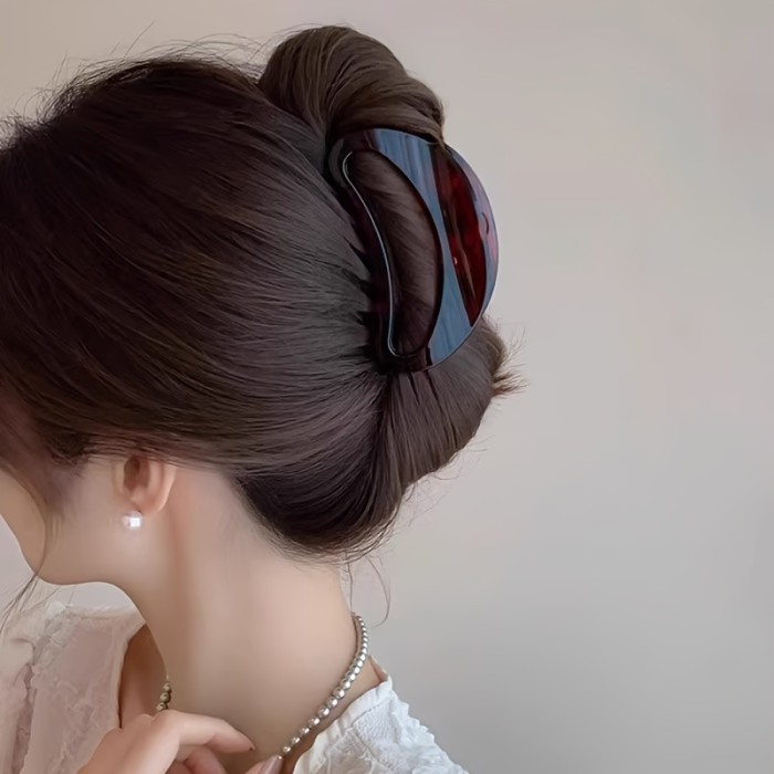 6pcs Large Shark Clip Hair Clips for Women - Elegant Retro Matte Finish, Durable Acrylic Hair Accessories in Red, Black, Brown, Perfect for Daily Wear & Festive Parties, Festive Hair Accessories | Vintage Hair Clips | Durable Hair Clips, Hair Accessories for