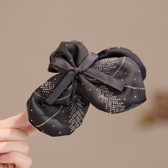 1pc Wheat Ear High-End Bow Hair Claw, for Styling and Decoration – Perfect Gift or Accessory to Wear Daily