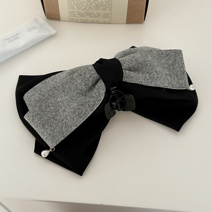 🎀French Vintage Velvet Bow Hair Clip 💕 Elegant High-End Hair Accessory for Autumn & Winter