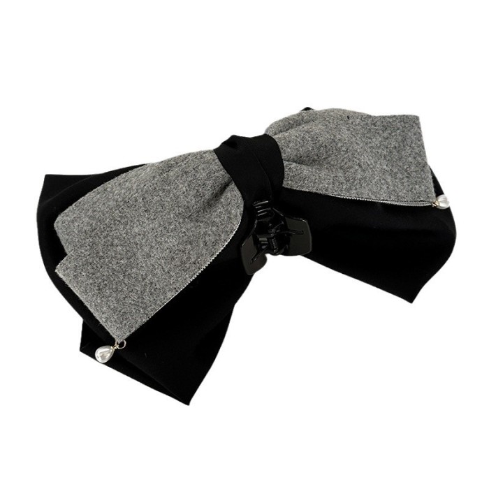 🎀French Vintage Velvet Bow Hair Clip 💕 Elegant High-End Hair Accessory for Autumn & Winter