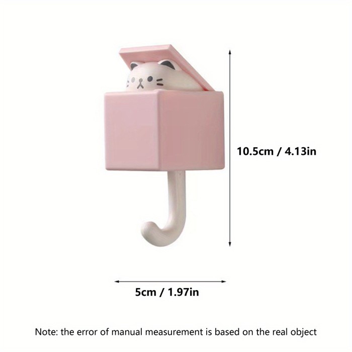 New Cartoon Cute Cat Hooks, Strong and Traceless Creative High-Quality Retractable Wall Hooks for Bedroom & Living Room – Suitable for All Seasons, Home Organization, Wall Decor, Stylish Wall Hooks, Contemporary Design, Durable Construction, Highquality Hooks, Wallmounted Hooks, Multipurpose Hooks, Home Organizers, Pet Lovers, Utility Hooks