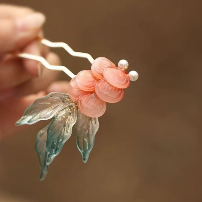 1pc Fish Shadow Dance Super Fairy Hairpin - Chinese Style Carp Headpiece with 6 Iridescent Tones, Elegant Side Clamp Hair Ornament for Women, Perfect Gift for Halloween, Parties & Themed Events, Halloween Hair Accessory, Iridescent Finish