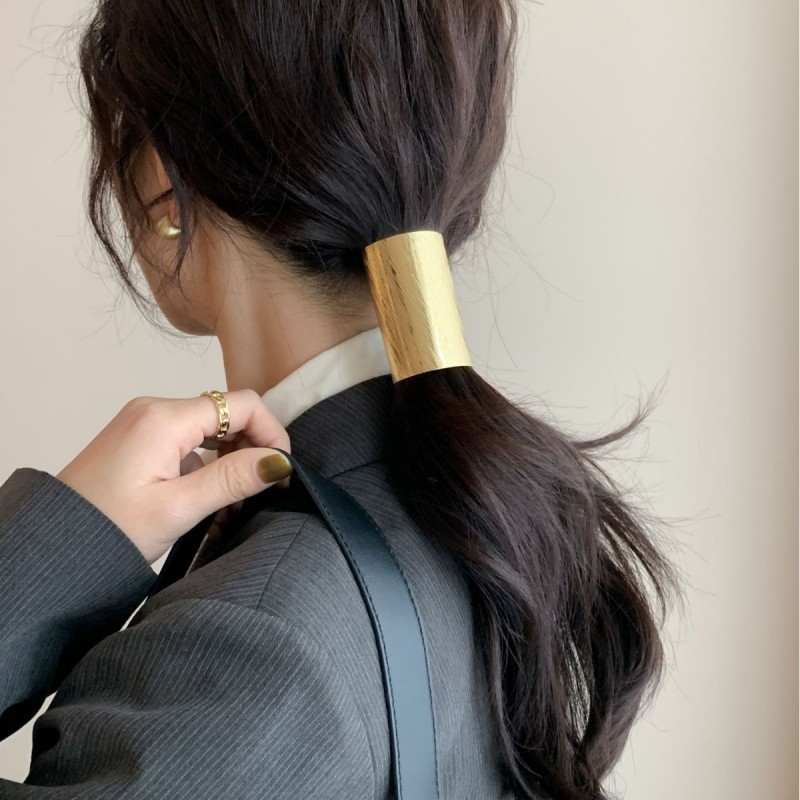 Minimalist Metal Cylinder Hair Clip ✨ | Heavy-Duty Non-Slip Grab for Sleek Updos