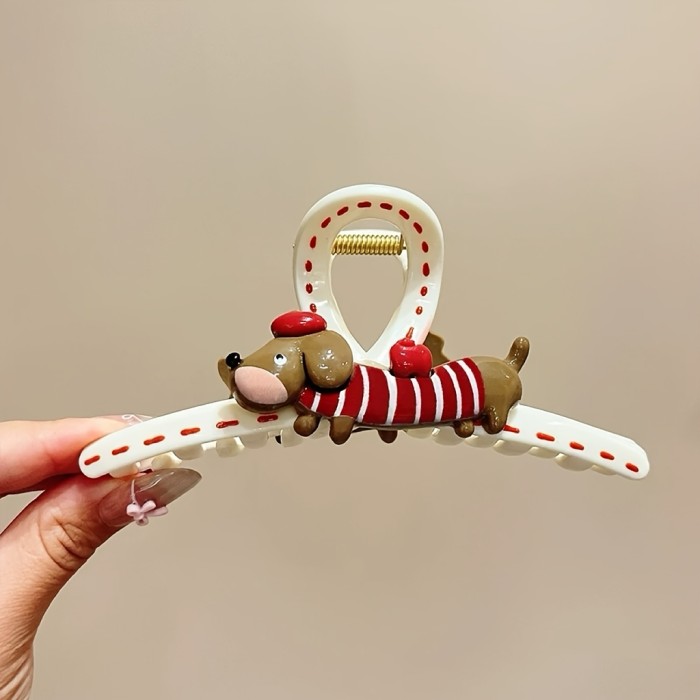 Cute Cartoon Hair Clip Women's Elegant 2025 New Style Large Hair Volume Shark Clip Hairpin Hair Accessories