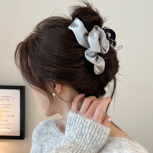 Elegant Fabric Cloud Hair Claw ☁️ | Large Minimalist Clip with Secure Hold