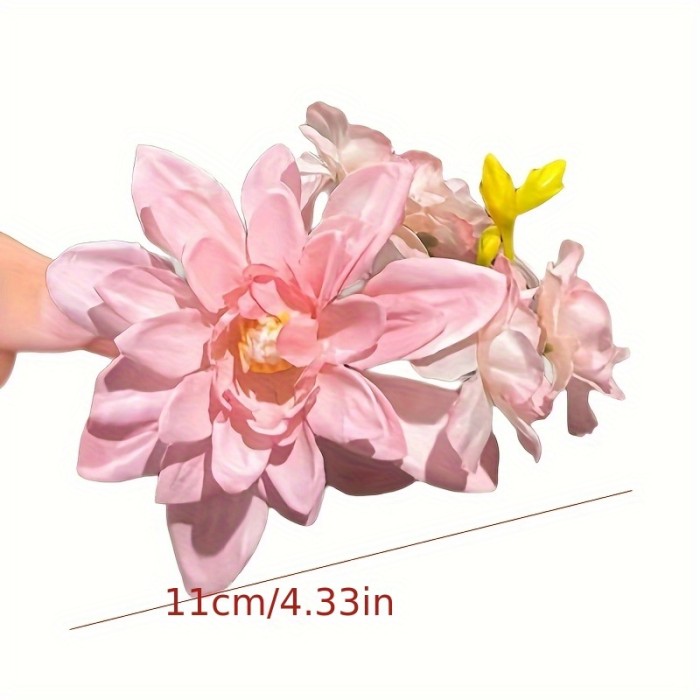 🌼 Retro Lily Flower Hair Clips – French Countryside Elegance in Bloom