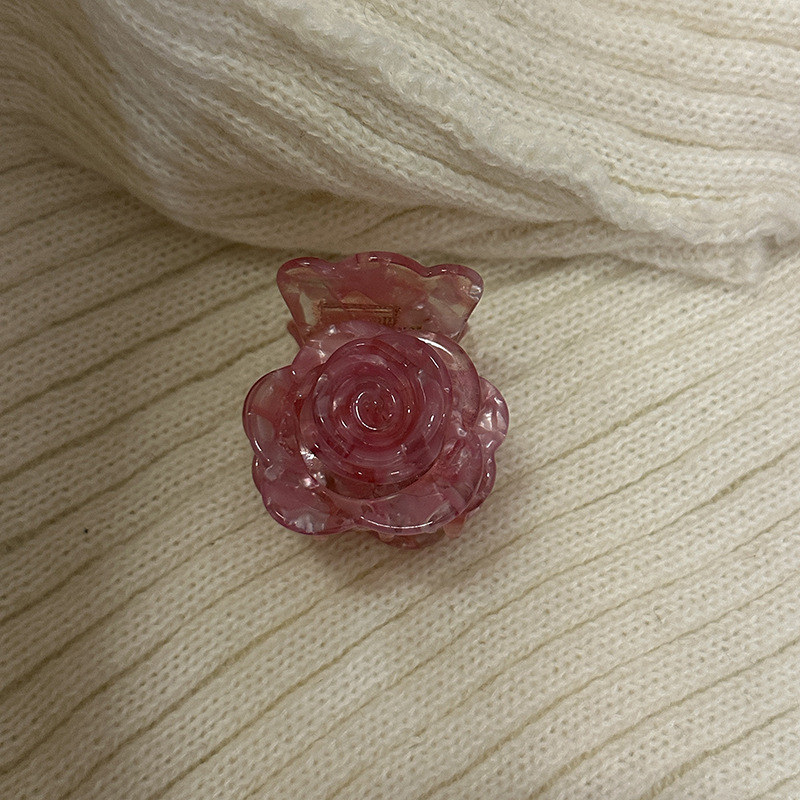 Elegant Floral Acetate Hair Claw Clips - French-Inspired Sweet Petal Design, High-End Shark Clip for Updos, Secure Hold for Weddings, Parties & Formal Events, Solid Color Hair Accessories for Women, Wedding Hair Accessories, Party Hairpiece, Sophisticated Style, Durable Hairpiece