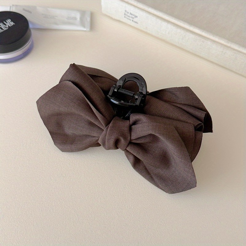 🎀 Elegant Bow Shark Clip – Chic Hair Accessory for Effortless Updos