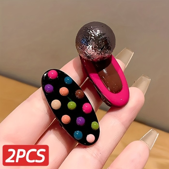 ✨ 2pcs Elegant Wave Point Hairpin Set – Minimalist High-End Hair Clips for Updos & Everyday Style