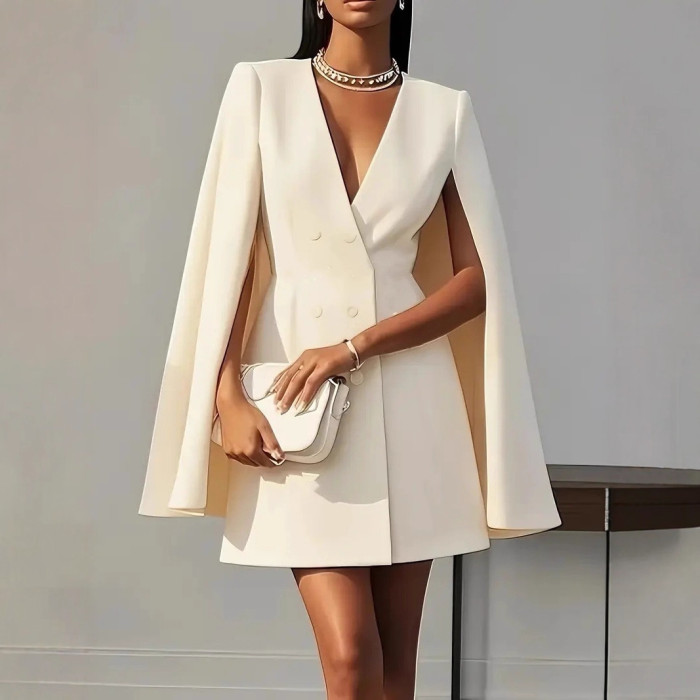 Women Business Blazer Coats Spring Autumn Clock Solid Color OL Workwear Blazer Coats