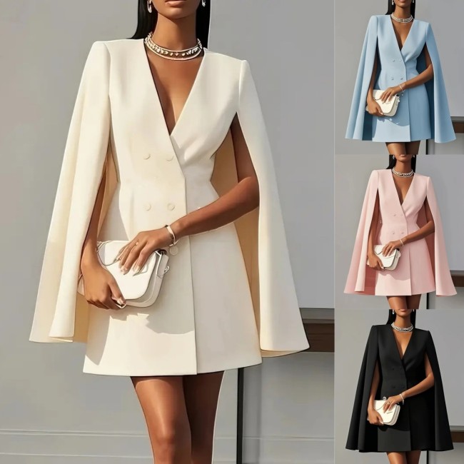 Women Business Blazer Coats Spring Autumn Clock Solid Color OL Workwear Blazer Coats