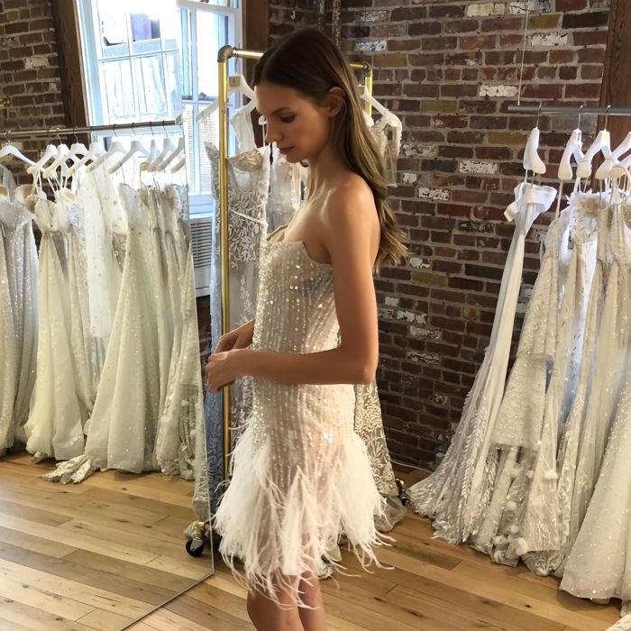 ✨ Sequin Tassel Backless Mini Dress | Women's Strapless Party Vestido ✨