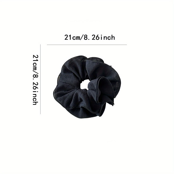 Single Elegant Hair Tie - Beige\u002FSoft Pastel colors, for Ponytails, Buns, Braids - Korean & French Hairstyle Accessory for Women, Everyday & Formal Events, Ponytail Holder, Sweet Aesthetic, Delicate Detailing, Decorative Hairband, Fashion Lovers