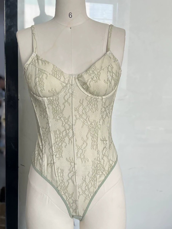 Elegant Luxury Women's Outfit Sexy Lace Slim Halter Bodysuits&Half Skirts Set Summer New Women High Waist Satin Long Skirts Sets