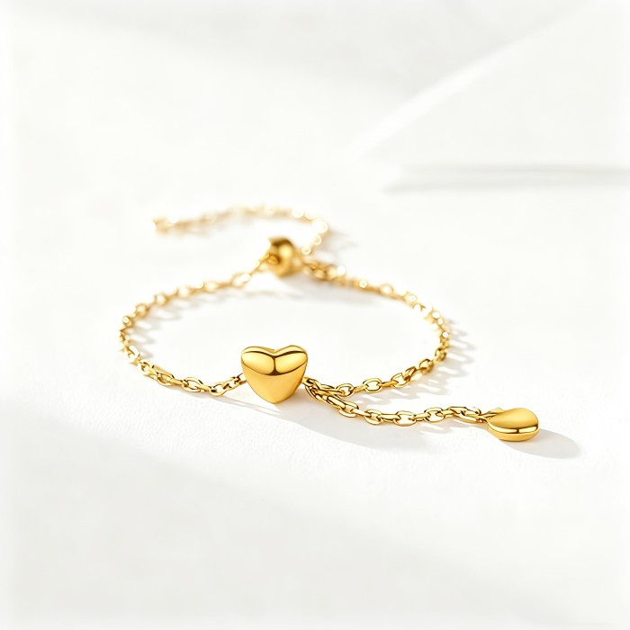 Minimalist Adjustable Heart Ring ✨